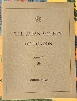 Seller image for The Japan Society Of London Bulletin 59, October 1969 for sale by Shore Books