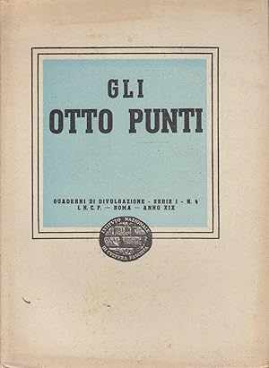 Seller image for gli otto punti. Quaderni di divulgazione Serie I n. 4 for sale by Laboratorio del libro