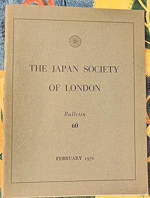 Image du vendeur pour The Japan Society Of London Bulletin 60, February 1970 mis en vente par Shore Books