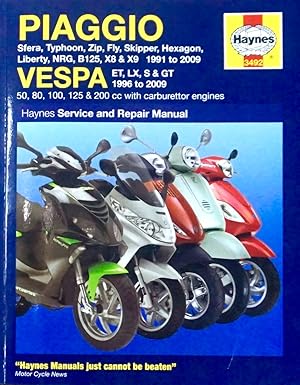 Bild des Verkufers fr PIAGGIO VESPA SCOOTERS MANUAL Haynes zum Verkauf von Earth's Magic