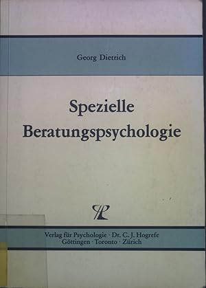 Seller image for Spezielle Beratungspsychologie. for sale by books4less (Versandantiquariat Petra Gros GmbH & Co. KG)