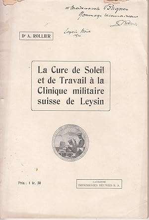 La Cure de Soleil et de Travail à la Clinique militaire suisse de Leysin