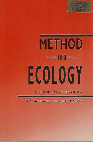 Imagen del vendedor de Method in Ecology - Strategies for Conservation [Peter Moore's copy] a la venta por Mike Park Ltd