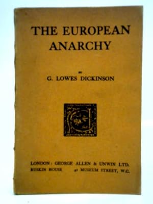 Bild des Verkufers fr The European Anarchy zum Verkauf von World of Rare Books
