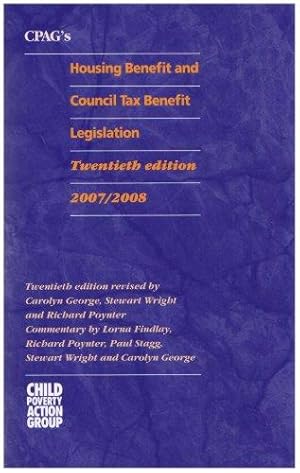 Seller image for CPAG's Housing Benefit and Council Tax Benefit Legislation for sale by WeBuyBooks