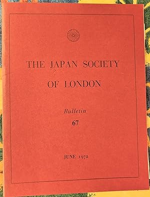 Seller image for The Japan Society Of London Bulletin 67, June 1972 for sale by Shore Books