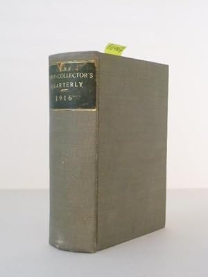 Bild des Verkufers fr The Print-Collector`s Quarterly. Contents of vol. 6, No. 1: Honor Daumier - The tarocchi prints - The Goncourts and their circle - The recent etchings of Donald Shaw Maclaughlan; No. 2: A Jupiter in Sabots - Drawings by italian artists in the Metropolitan Museum of Art - Some french artists during the siege and Commune - Albert Sterner`s lithographs; No. 3: Robert Havell, Junior - Fantin-Latour`s lithographs - Corot as a lithographer - Adolf von Menzel; No. 4: Ottavio Leoni, a forgotten protraitist - Whistler in Belgium and Holland - The dry-points of Mary Cassatt - Paul Adolphe Rajon. zum Verkauf von Kunstantiquariat Rolf Brehmer