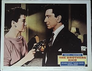 Image du vendeur pour The Brothers Rico Lobby Card #8 1957 Richard Conte, Dianne Foster! mis en vente par AcornBooksNH