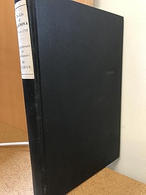 Image du vendeur pour The Life of Casanova from 1774 to 1798. A Supplement to the Memoirs mis en vente par Regent College Bookstore