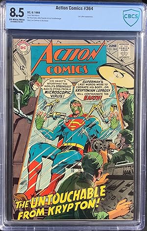 Seller image for ACTION Comics No. 364 (June 1968) - CBCS (Like CGC) Graded 8.5 (VF+) for sale by OUTSIDER ENTERPRISES