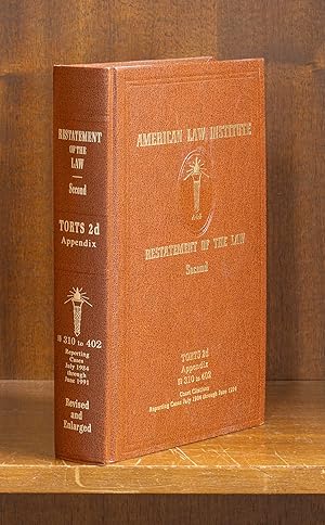 Bild des Verkufers fr Restatement of the Law Torts 2d Appendix 310-402 (1984-1991) zum Verkauf von The Lawbook Exchange, Ltd., ABAA  ILAB