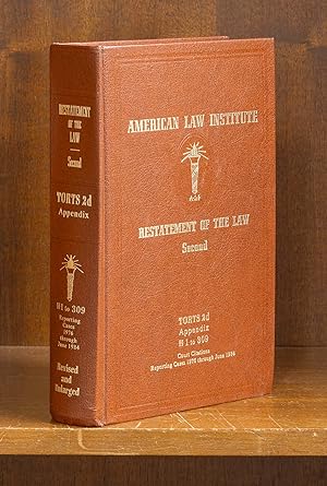 Seller image for Restatement of the Law Torts 2d Appendix 1-309 (1976-1984) for sale by The Lawbook Exchange, Ltd., ABAA  ILAB