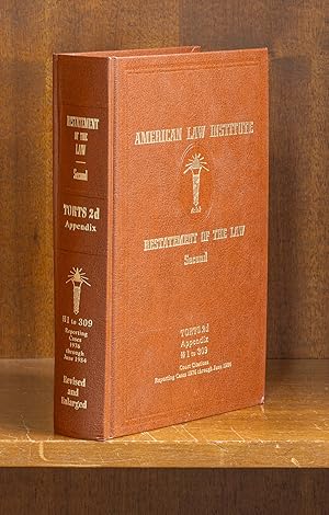 Seller image for Restatement of the Law Torts 2d Appendix 1-309 (1976-1984) for sale by The Lawbook Exchange, Ltd., ABAA  ILAB