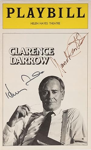 Signed Playbill for Clarence Darrow at the Helen Hayes Theatre