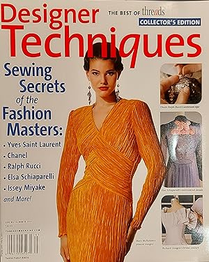 Designer Techniques A Threads Magazine, Vol.1, Spring/Summer 2011