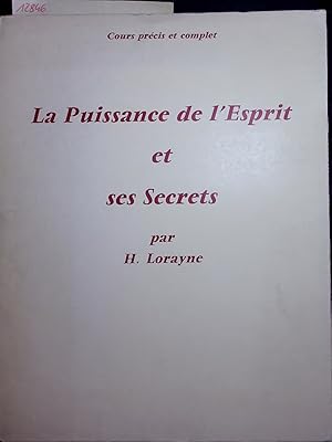 Seller image for La Puissance de l'Esprit et ses Secrets. for sale by Antiquariat Bookfarm