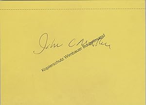 Bild des Verkufers fr Autographed Card John C. Mather Nobel Prize Winner // Autogramm Autograph signiert signed signee zum Verkauf von Antiquariat im Kaiserviertel | Wimbauer Buchversand