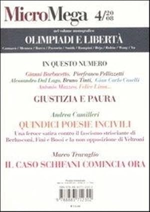 Image du vendeur pour Olimpiade e Libert. Cannav, Mennea, Barca, Pastorin, Smith, Rampini, Beja, Robin, Wang, Yu. mis en vente par FIRENZELIBRI SRL