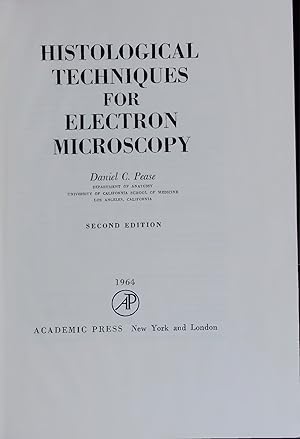 Bild des Verkufers fr HISTOLOGICAL TECHNIQUES FOR ELECTRON MICROSCOPY. SECOND EDITION zum Verkauf von Antiquariat Bookfarm