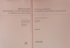 Seller image for CELLS and TISSUES by LIGHT and ELECTRON MICROSCOPY. MICROSCOPIE PHOTONIQUE et ELECTRONIQUE de TISSUS et de CELLULES. Volume II for sale by Antiquariat Bookfarm