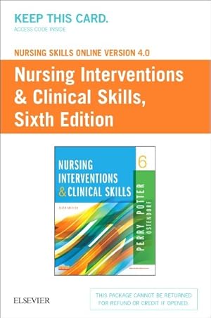 Bild des Verkufers fr Nursing Skills Online Version 4.0 for Nursing Interventions & Clinical Skills Access Code zum Verkauf von GreatBookPrices