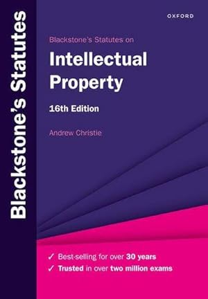 Bild des Verkufers fr Blackstone's Statutes on Intellectual Property zum Verkauf von AHA-BUCH GmbH