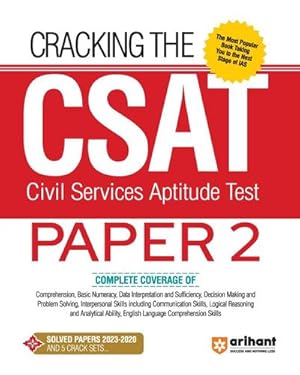 Image du vendeur pour Arihant Cracking The CSAT (Civil Services Aptitude Test) Paper-2 mis en vente par AHA-BUCH GmbH