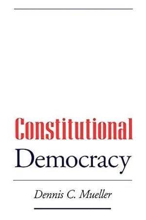 Seller image for Constitutional Democracy for sale by WeBuyBooks