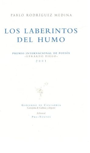 Seller image for Los laberintos de humo . for sale by Librera Astarloa