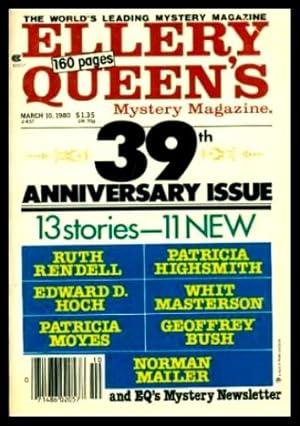 Immagine del venditore per ELLERY QUEEN'S MYSTERY - March 10 1980 - 39th Anniversary Issue venduto da W. Fraser Sandercombe