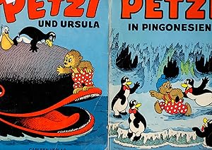 Bild des Verkufers fr Petzi und Ursula. Petzi in Pingonesien.Petzi sucht Kuddelmuddel. Petzi am Nordpol. zum Verkauf von Antiquariat time