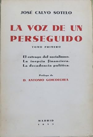 Seller image for La voz de un perseguido (t. I) for sale by Librera Alonso Quijano