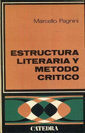 Seller image for Estructura literaria y mtodo crtico for sale by Rincn de Lectura