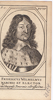 Bild des Verkufers fr Portrt. Brustbild. Kupferstich (anonym), ca. 13 x 7,5 cm, 1659. zum Verkauf von Antiquariat Michael Eschmann