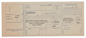 Zahlkarte 1920 Deutsche Demokratische Partei DDP Hagen Ausschuß Handel Gewerbe