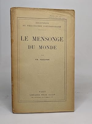 Seller image for Le mensonge du monde for sale by crealivres