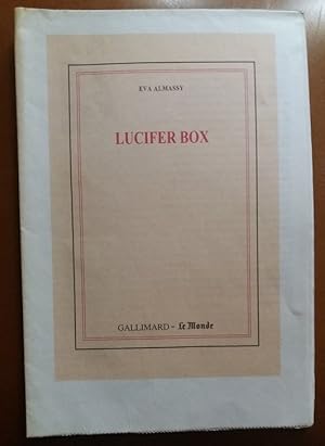 Image du vendeur pour Lucifer Box LE MONDE Nouvelle Inedite EO 2001 mis en vente par CARIOU1