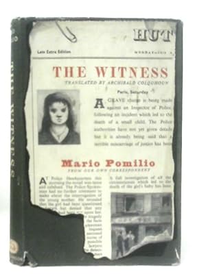 Bild des Verkufers fr The Witness zum Verkauf von World of Rare Books