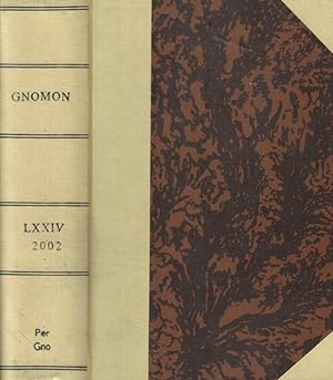 Seller image for Gnomon Vol. 74 anno 2002 Kritische zeitschrift fur die gesamte Klassische altertumswissenschaft for sale by Biblioteca di Babele
