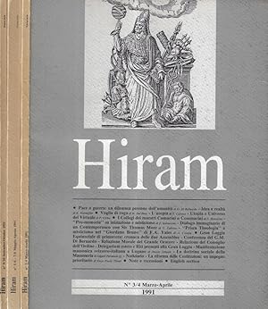 Seller image for Hiram anno 1991 n. 3-4, 7-8, 9-10 Organo del Grande oriente d'Italia for sale by Biblioteca di Babele