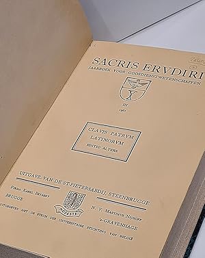 Imagen del vendedor de Clavis Patrum latinorum, qua in novum Corpus Christianorum edendum optimas quasque scriptorum recensiones a Tertulliano ad Bedam commode recludit E. Dehhers. Editio altera aucta et emendata. Coll.  Sacris Erudiri , III a la venta por Librairie Pierre BRUNET