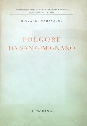 Bild des Verkufers fr Folgore da San Gimignano zum Verkauf von Miliardi di Parole