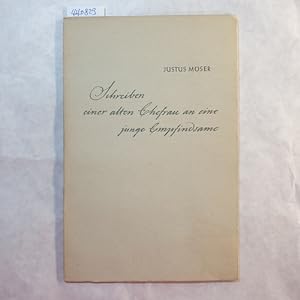 Imagen del vendedor de Schreiben einer alten Ehefrau an eine junge empfindsame a la venta por Gebrauchtbcherlogistik  H.J. Lauterbach