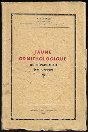 FAUNE ORNITHOLOGIQUE du département des VOSGES