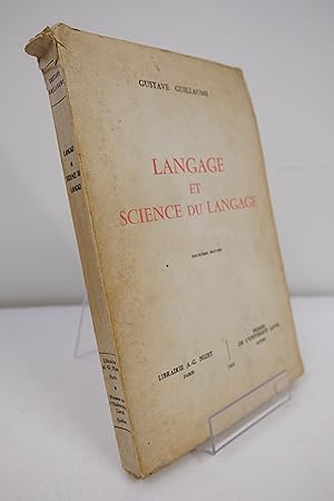 Imagen del vendedor de Langage et science du langage a la venta por Librairie du Levant