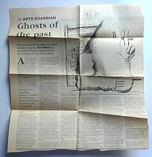 Image du vendeur pour Tim Hilton. Ghosts of the past. A review of Philip Guston: Works on Paper, Museum of Modern Art, Oxford until July 23. A cut review from Art Guardian, 9/6/1989. mis en vente par Roe and Moore