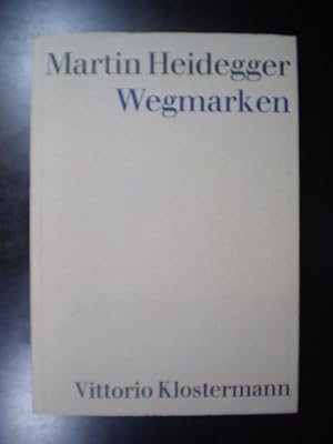 Imagen del vendedor de Wegmarken a la venta por Buchfink Das fahrende Antiquariat