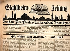 Stahlhelm-Zeitung. Bund der Frontsoldaten - Landesverband Braunschweig. Jhg. 1927, Nr. 27 vom 7. ...