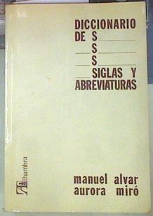 Imagen del vendedor de Diccionario de siglas y abreviaturas a la venta por Almacen de los Libros Olvidados