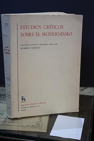 Imagen del vendedor de Estudios crticos sobre el modernismo.- Castillo, Homero. a la venta por MUNDUS LIBRI- ANA FORTES